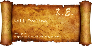 Keil Evelina névjegykártya